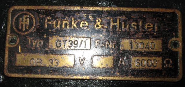 Funke & Huster GT 39/1 OB 33