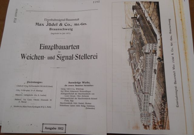 Max Jüdel & Co.Einzelbauarten der Weichen- und Signal-Stellerei 1912