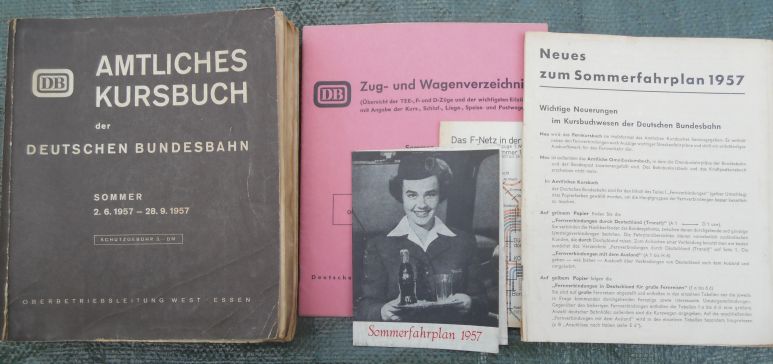 Amtliches Kursbuch Sommer 1957